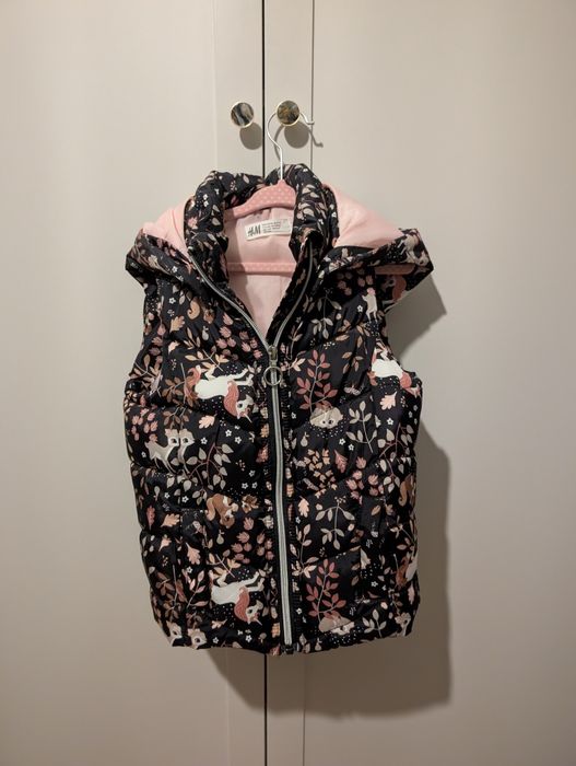 Ocieplacz bezrękawnik H&M. r. 110/116