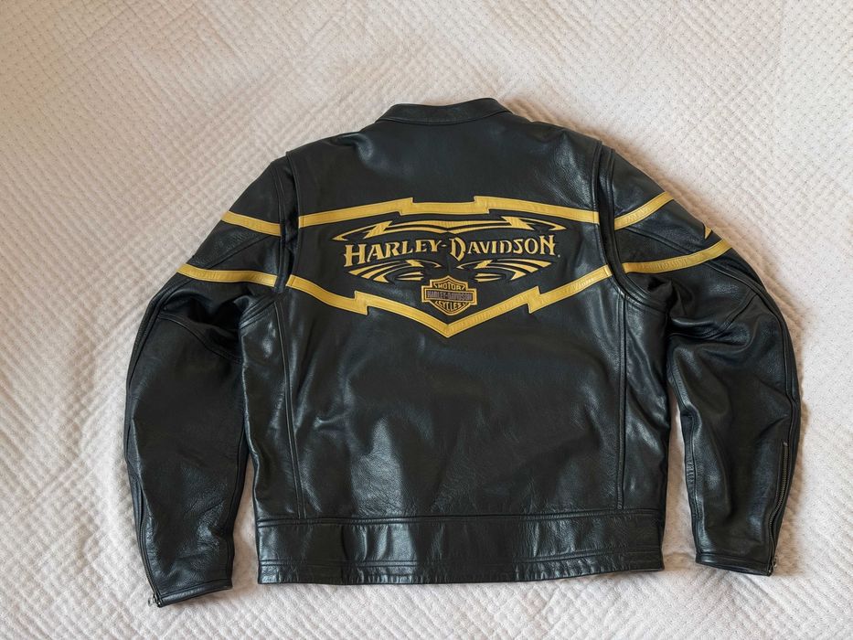Kurtka skórzana Harley Davidson Tribal Chaos Riding XL Oryginalna Stan Idealny