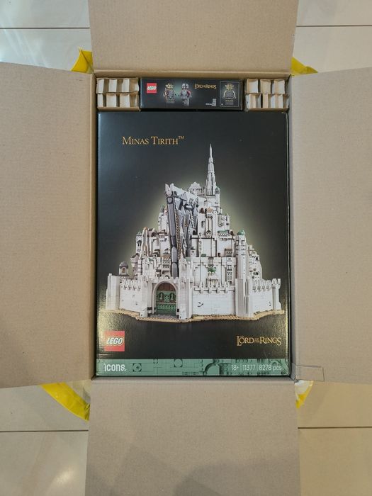LEGO Minas Tirith + Grond LOTR + Siege tower + Plakat