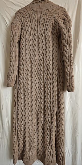 Sweter/płaszcz Handmade wełna nowy