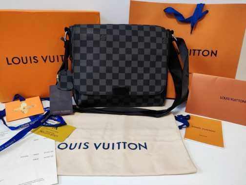 LOUIS VUITTON męska torba Listonoszka, skóra, Francja
