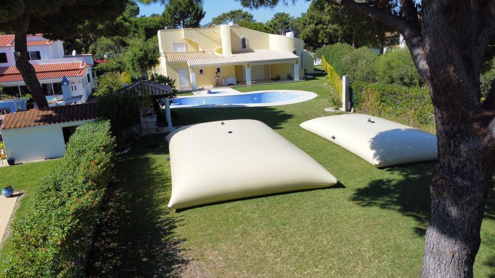 Depósito flexível para água potável 25 000litros com 1 Válvula DN50.