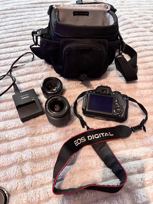 Zestaw Canon EOS 600D + 2 obiektywy + torba – kompletny zestaw!