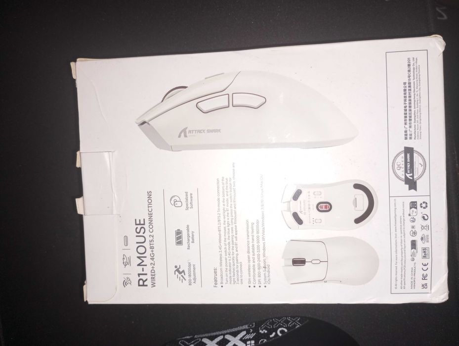 Mouse Attack Shark R1 - Novo na Caixa!