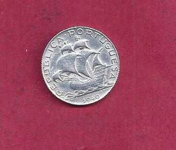 Republica  2$50 Escudos  1940  Prata   Bonita