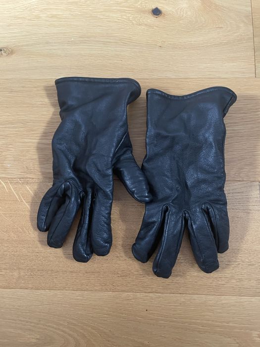 Rekawiczki skorzane oficerskie czarne rozmiar M