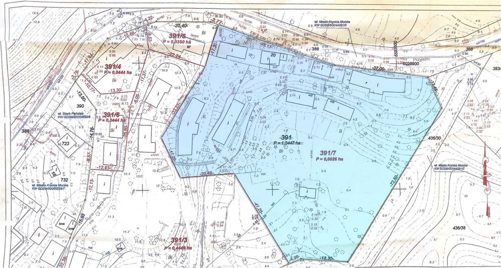 Działka zabudowana domkami letniskowymi Krynica Morska
