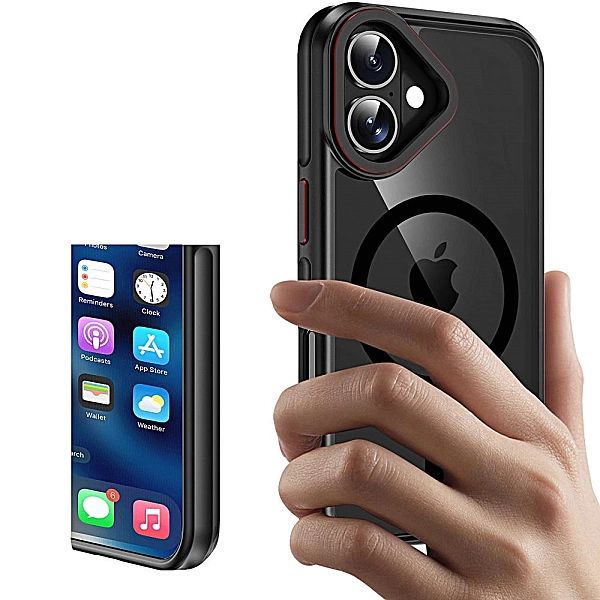 Tech-Protect Maghybrid Magsafe Iphone 16 Black/Red