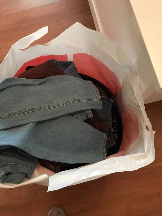 Saco de roupa de inverno ,tmanho: L, 40