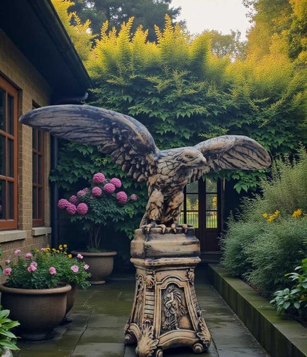 Figura ogrodowa orzeł B z podstawą figura ogrodowa AG-BET