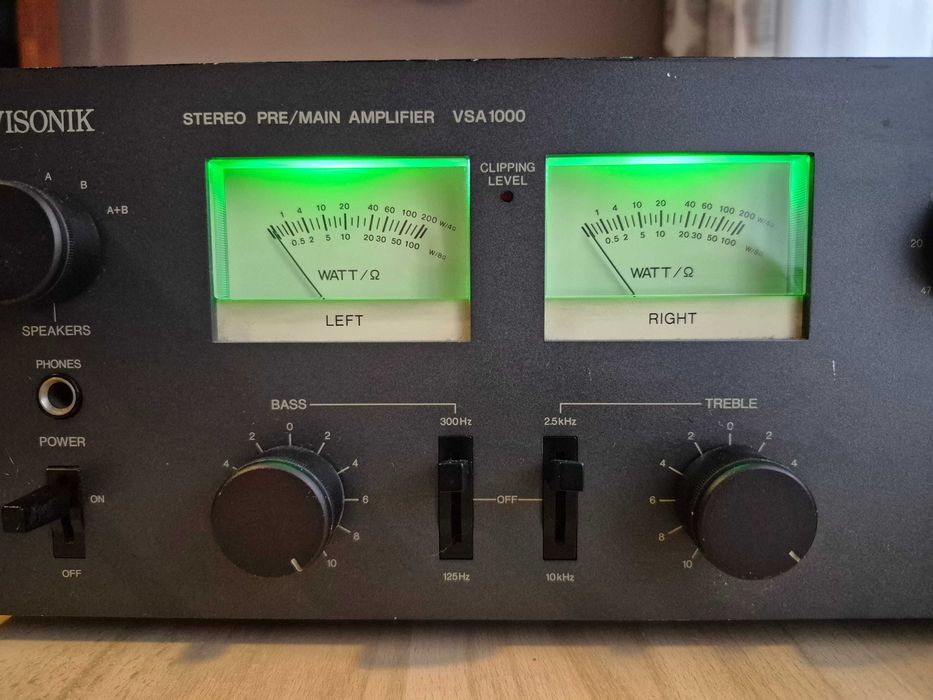 Visonik VSA-1000 – rzadki wzmacniacz stereo PRE/MAIN (vintage Hi-Fi)