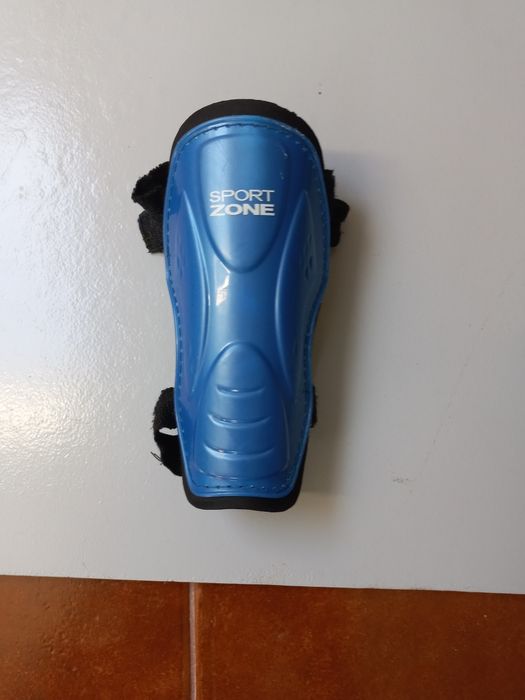 Caneleiras futebo futsal sport zone azuis