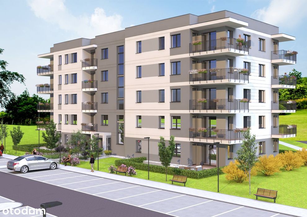 M15 Lokal mieszkalny o pow. 45,15 m2 z dużym balkonem