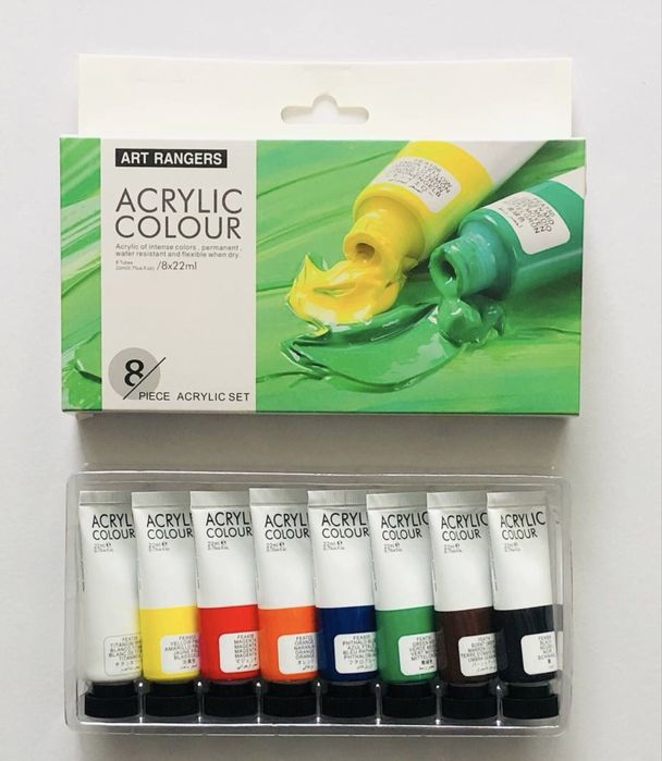 Акрилові фарби на різну кількість кольорів