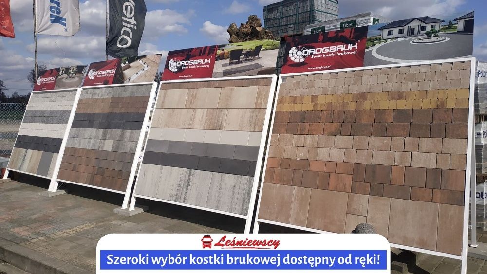 Kostka brukowa DROGBRUK-Portos PLATINO na taras/podjazd/schody 6cm