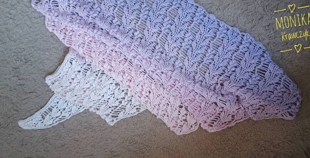 Chusta handmade ręcznie robiona szydełko
