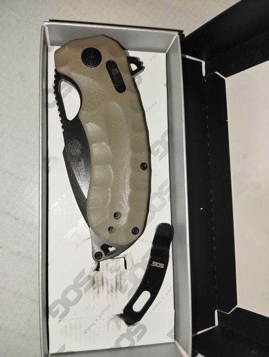 Кишеньковий ніж SOG Kiku XR Tan G10