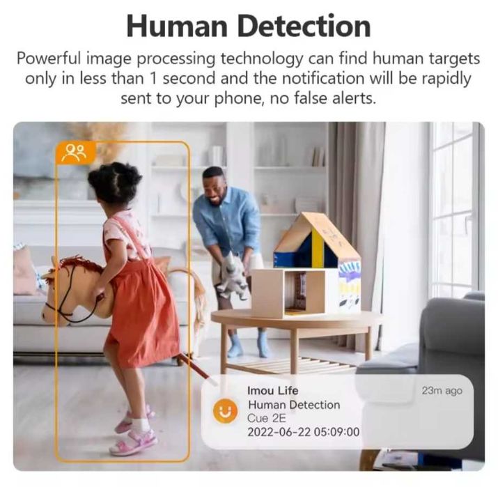 Внутрішня Wi-Fi IP камера IMOU Cue 2E, 3MП  відеоняня голосова двостор