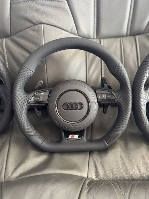 Kierownica Ścięta S-line A6 C7 A7 komplet poduszka a4 b8 A5 A3 8V
