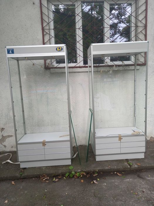 DUŻA witryna szklana/ regał sklepowy / podswietlany