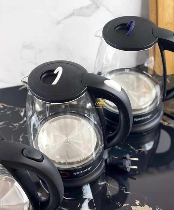 РОЗПРОДАЖ! Електрочайник 1.8л, электрический чайник стеклянный, дисков