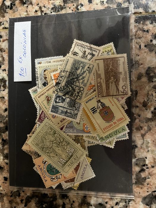 100 selos Ex Colónias Portuguesas