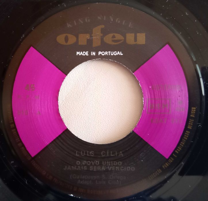 Luís Cília	- - - - -	O Povo Unido Jamais Será Vencido	- - - - -	Single