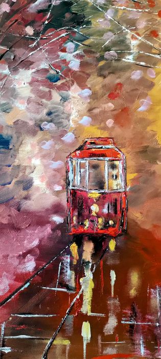 Óleo sobre tela, original: "O ELÉTRICO"