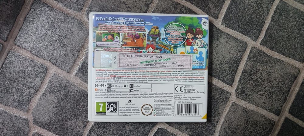 Capa para jogo Yo Kai Watch Nintendo 3DS