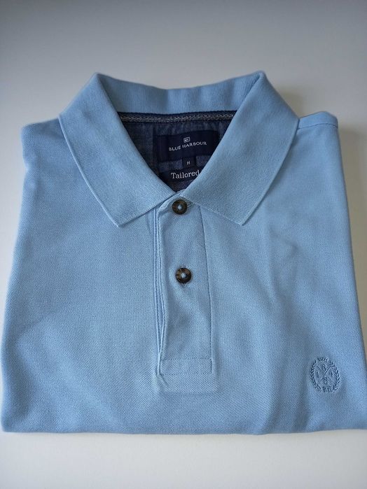 Koszulka polo Marks & Spencer rozm. M błękitna