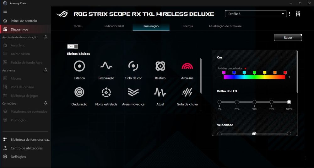 Teclado ROG Strix Scope RX TKL Wireless Deluxe