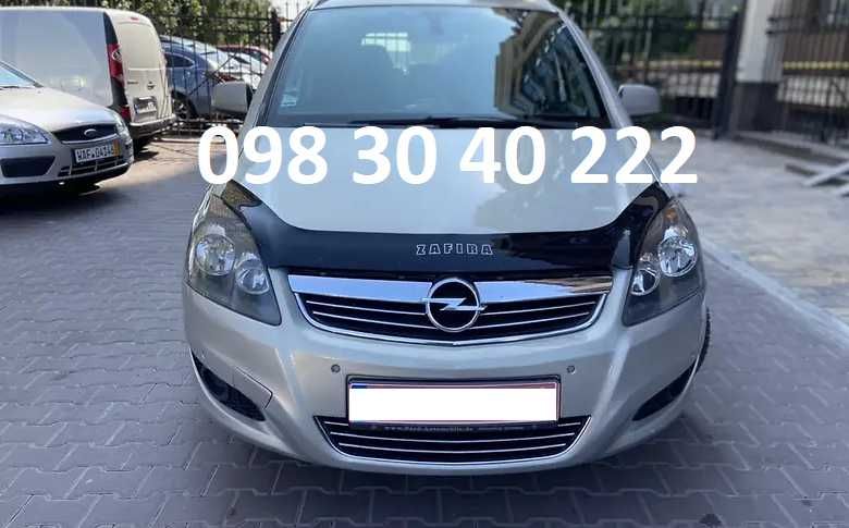 Дефлектор капоту Opel Zafira B 2006-2011, мухобойка Зафіра