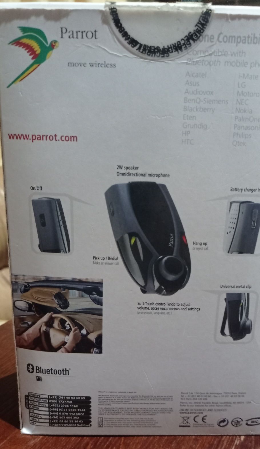 Bluetooth гарнитура, громкая связь в авто Parrot Minikit: 700 грн ...