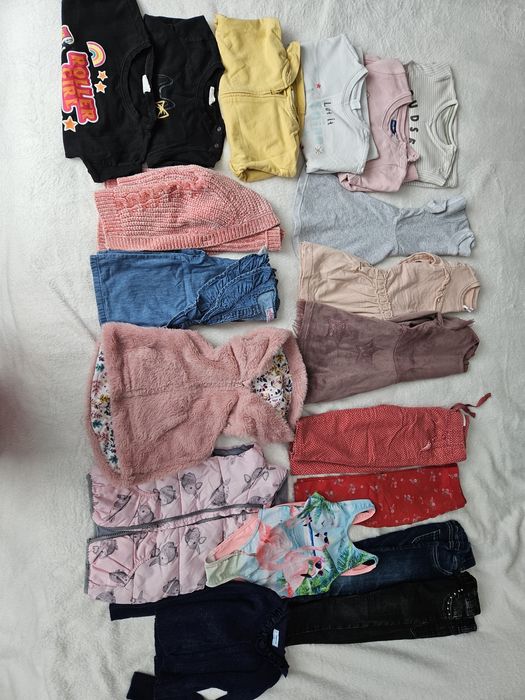 Paczka ubranek dla dziewczynki w rozmiarze 92