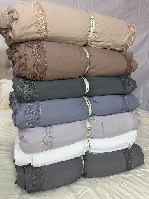 Котонові літні-в сезоні комплекти білизни, Літнею ковдрою [з рюшками]!