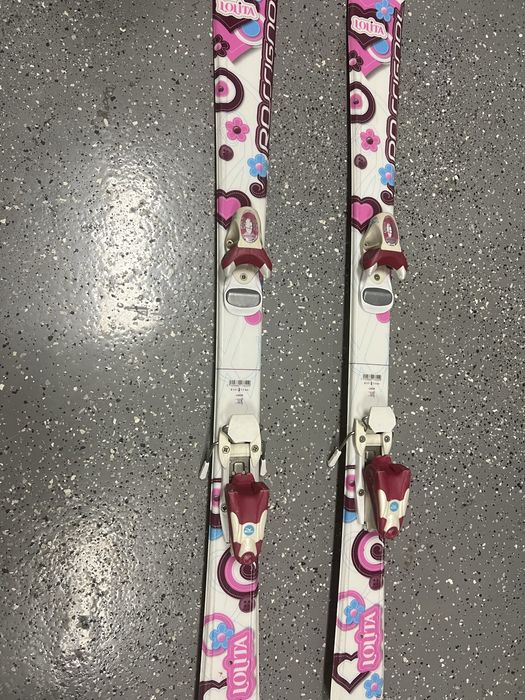 Narty Rossignol Lolita  120 cm promien skretu 9m  stan idealny
