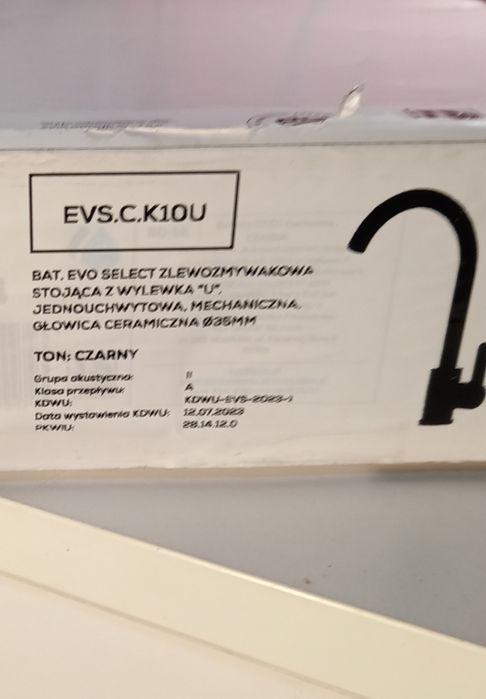 Bateria zlewozmywakowa Milo. Czarna