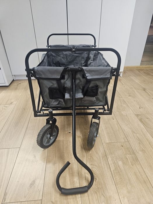 Wózek plażowy turystyczny kempingowy składany 100kg 80L