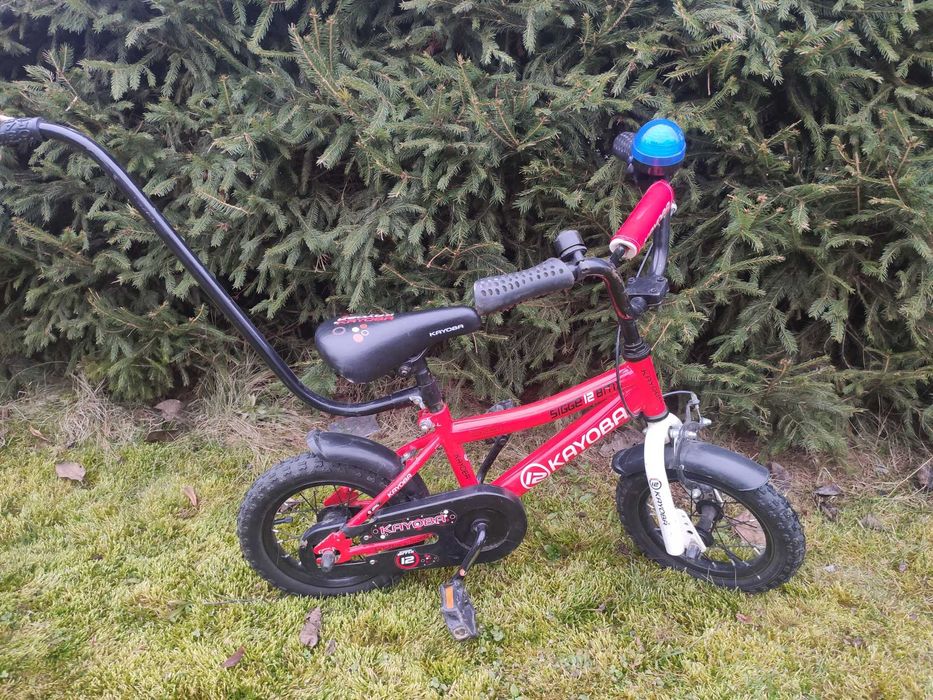 Rowerek 12 cali dla dziecka, czerwony.