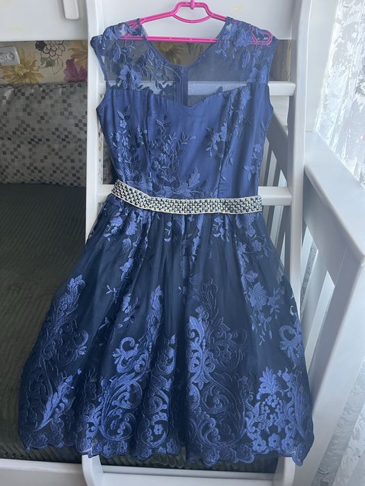 Гарна синя  сукня українського виробника