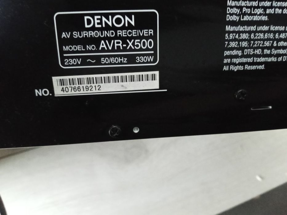 Kino domowe 5.1 Denon AVR -X500
