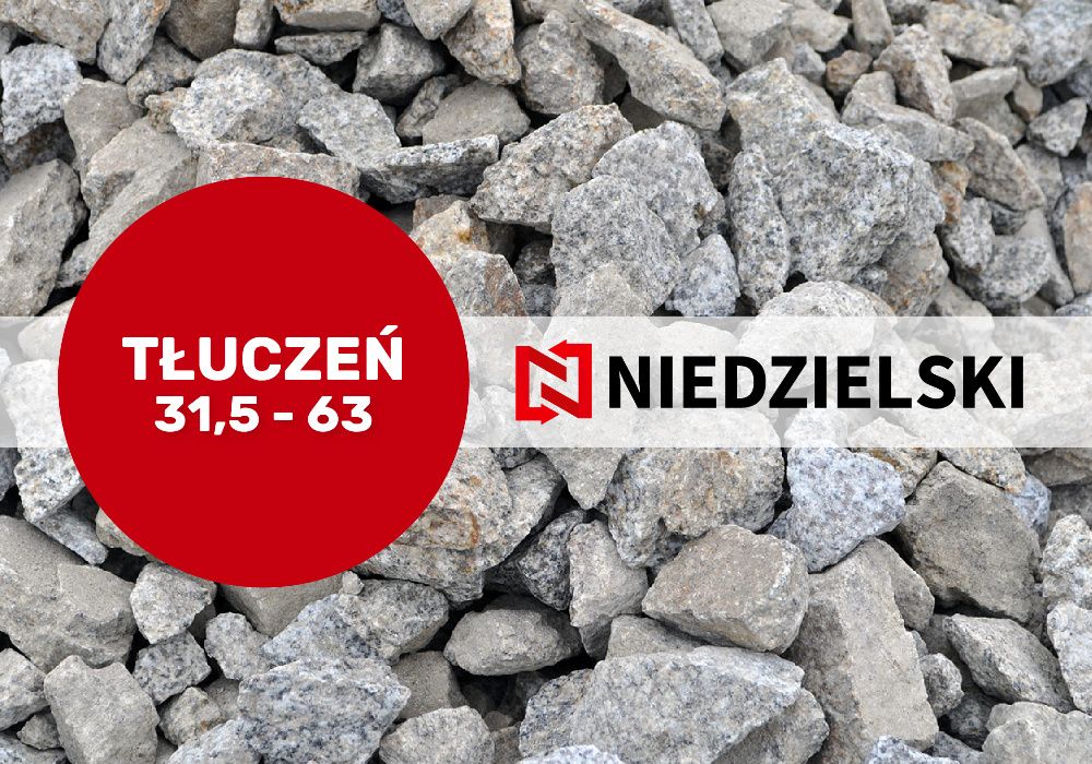 Tłuczeń 31,5-63 tłuczeń granitowy TRANPORT krótkie terminy