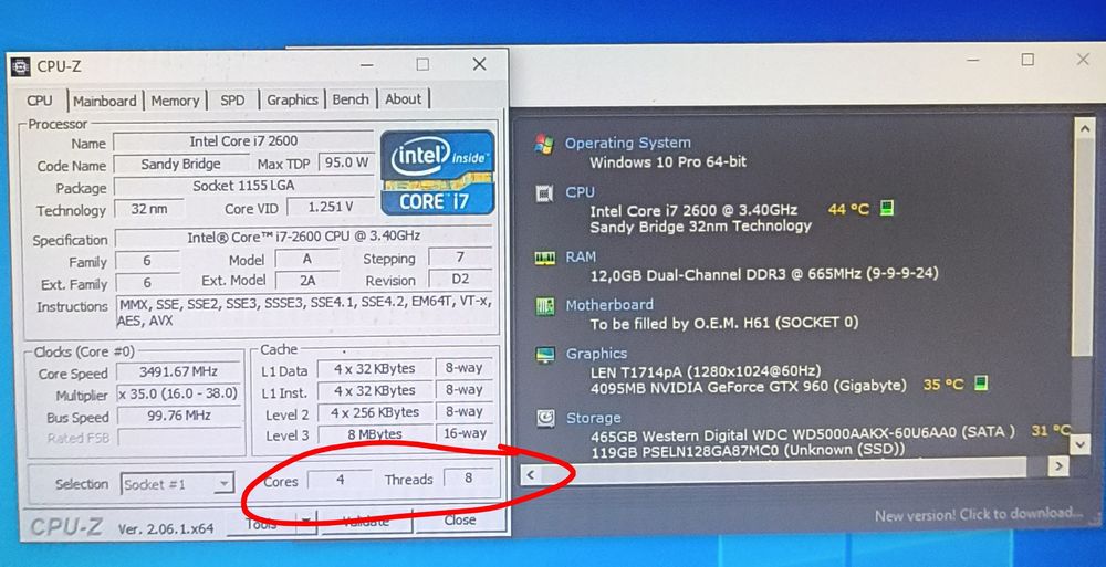 PC Gamer i7 2600+ GTX 960 4gb+12gb +620gb HD/SSD