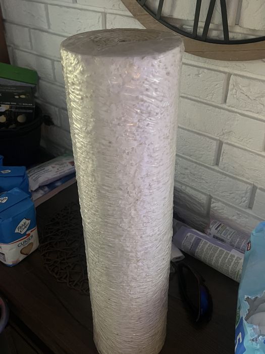 Rolka tapety retro biała chropowata