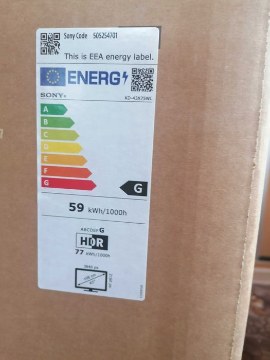 Sony Bravia 3 Kd-43x75wl Android TV WiFi 4K UHD / 3840 x 2160