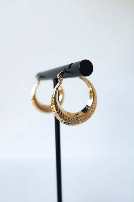 Złote Kolczyki Koła | 2 cm | Próba Złota 585