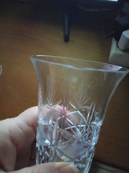 Coleção de copos de cristal Boémia