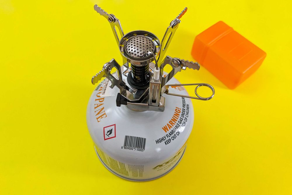 Компактная туристическая газовая горелка печка резьбовая epi-gas поход