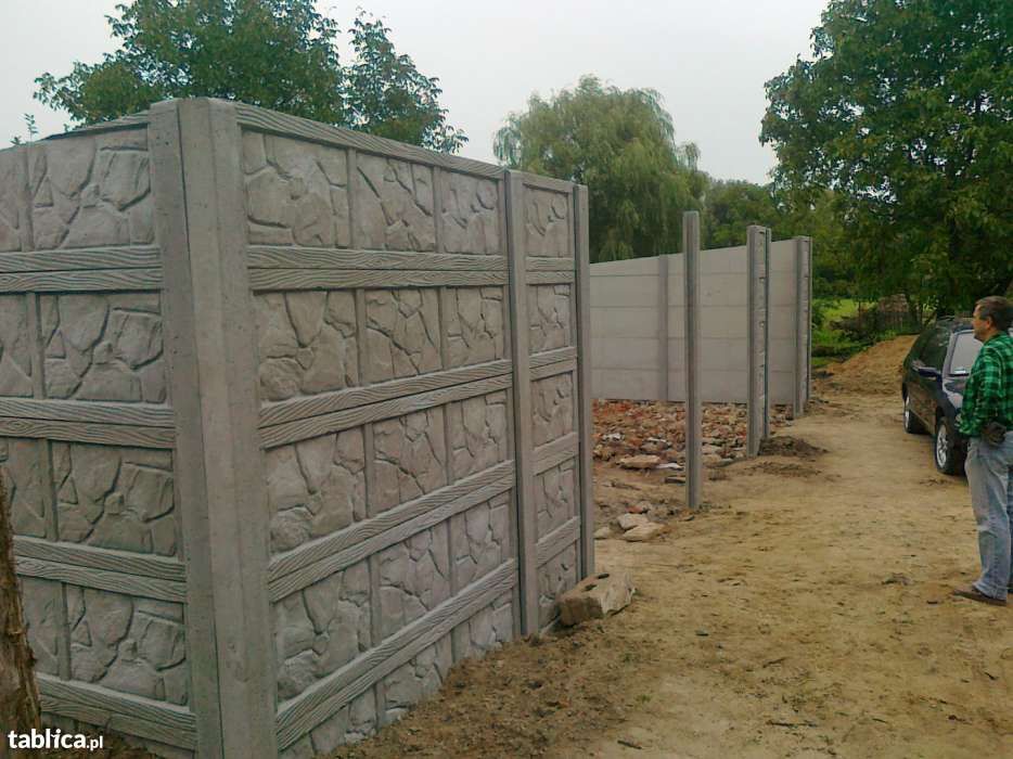Garaże, budynki, domki, hale, ogrodzenia z płyt betonowych