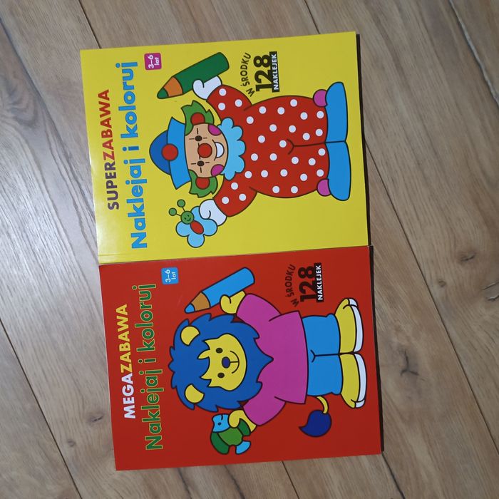 Kolorowanki z naklejkami 3-6 lat